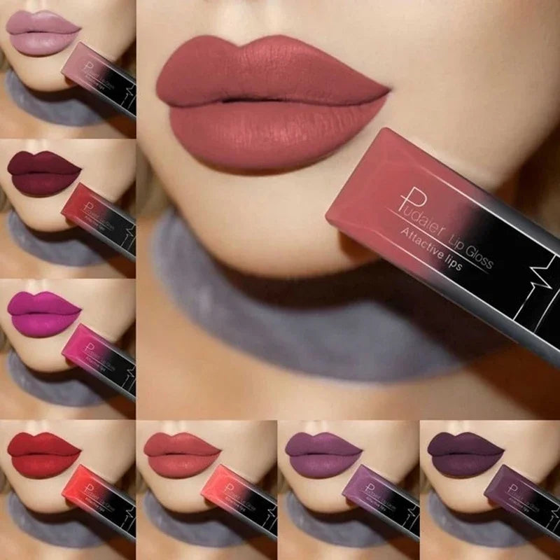 21 Colors Nude Matte Lipstick Liquid Moisturizer Waterproof Lasting Non-stick Cup Velvet Lip Gloss Women Lips Makeup Cosmetics