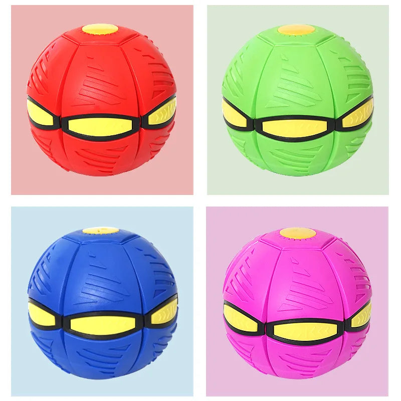 Pet Flying Saucer Ball Magic Outdoor Throw Disc Ball for Kids and Dog Interactive Pet Training Sports Game Supplies UFO Pets Toy