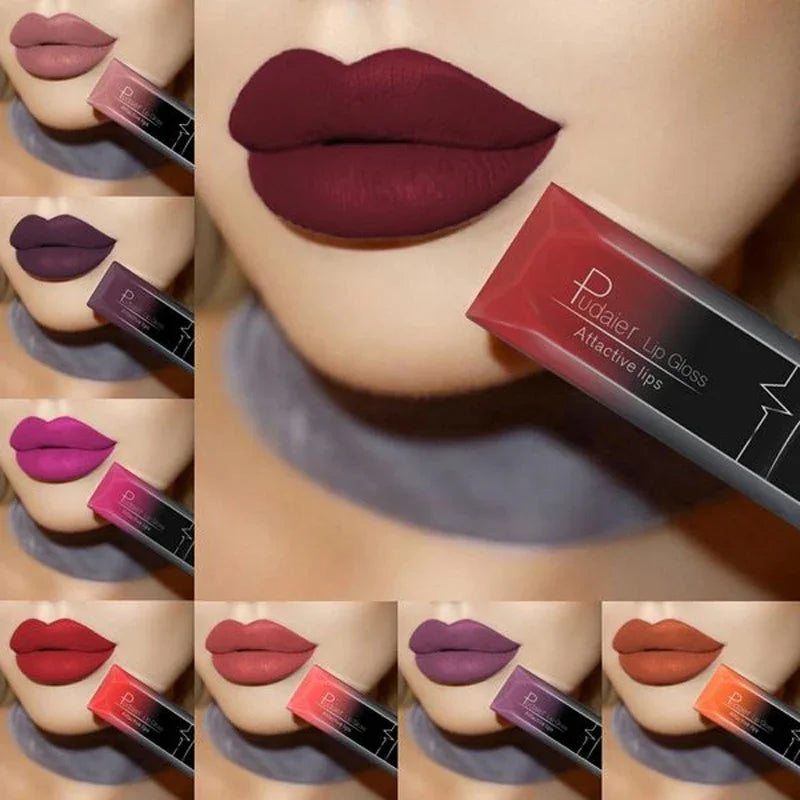 21 Colors Nude Matte Lipstick Liquid Moisturizer Waterproof Lasting Non-stick Cup Velvet Lip Gloss Women Lips Makeup Cosmetics