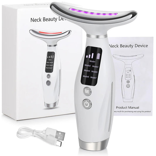 Neck face beauty device vibration massage for face and neck personal care skindion home use beauty device face lifting machine